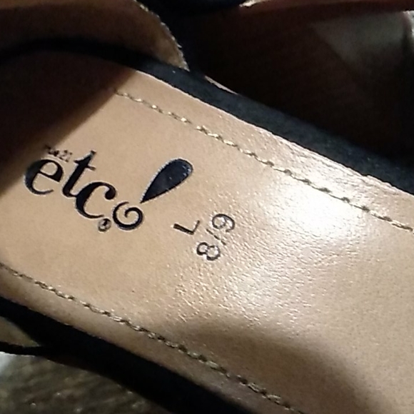 etc!  Black platform Heels  Size 8 - 9 - Picture 4 of 6